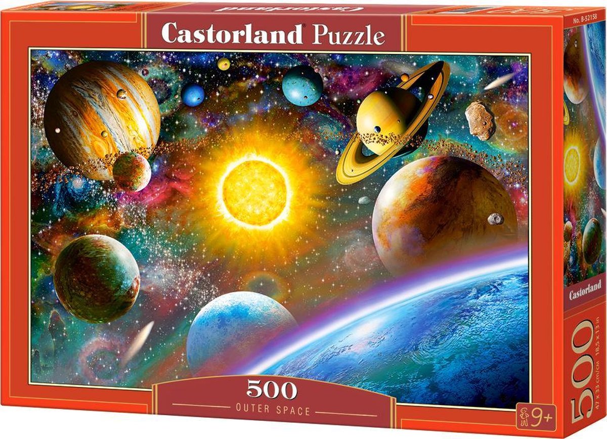 Castorland ydre rum – puslespil – 500 brikker – satin finish – perfekt pasform – europæisk kvalitet