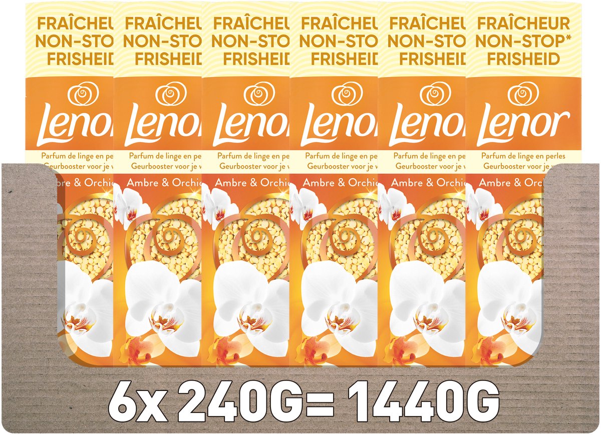 Lenor duftforstærker rav orkidé - 6 x 240 gram - vaskeparfume