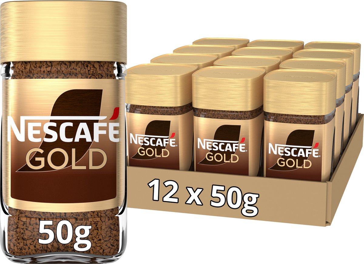 Nescafé guld instant kaffe - 12 kander x 50g