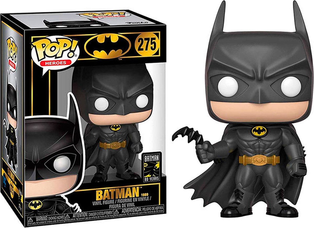 Funko pop! dc: batman 80th - 1989 film batman 10 cm
