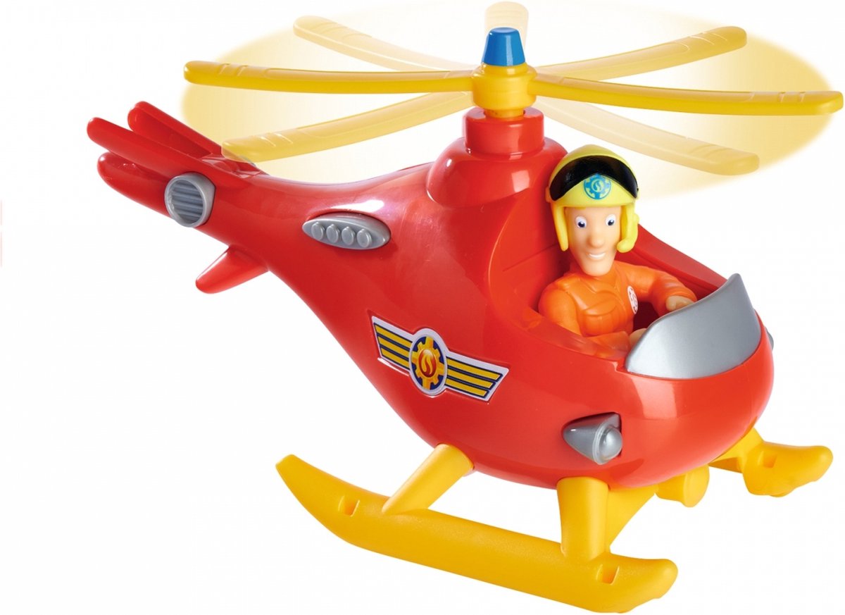 Simba - brandmand sam - helikopter - wallaby - legetøjskøretøj