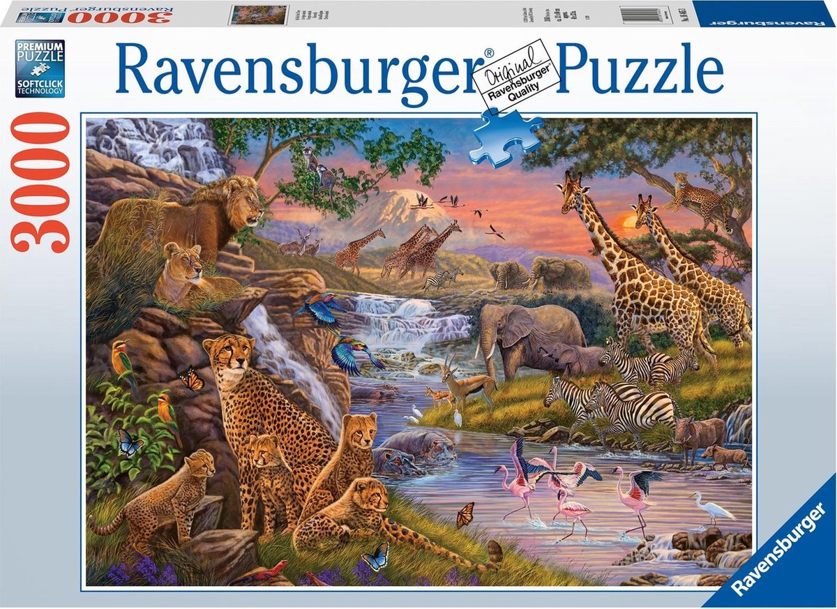 Ravensburger puslespil dyreverden - puslespil - 3000 brikker