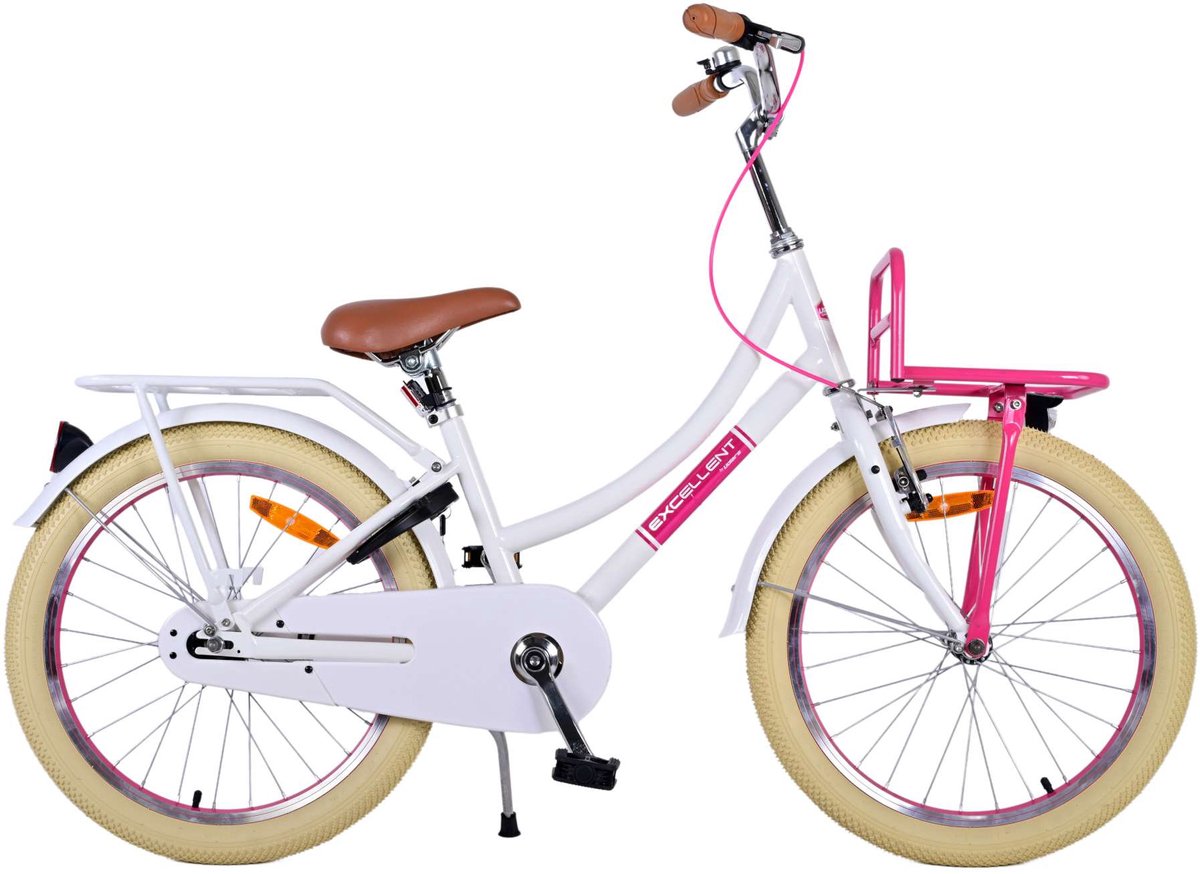 Volare fremragende børnecykel - piger - 20 tommer - hvid