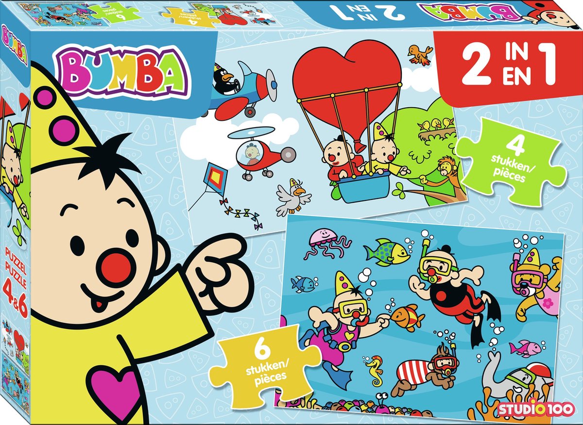 Studio 100 bumba 2-i-1 puslespil