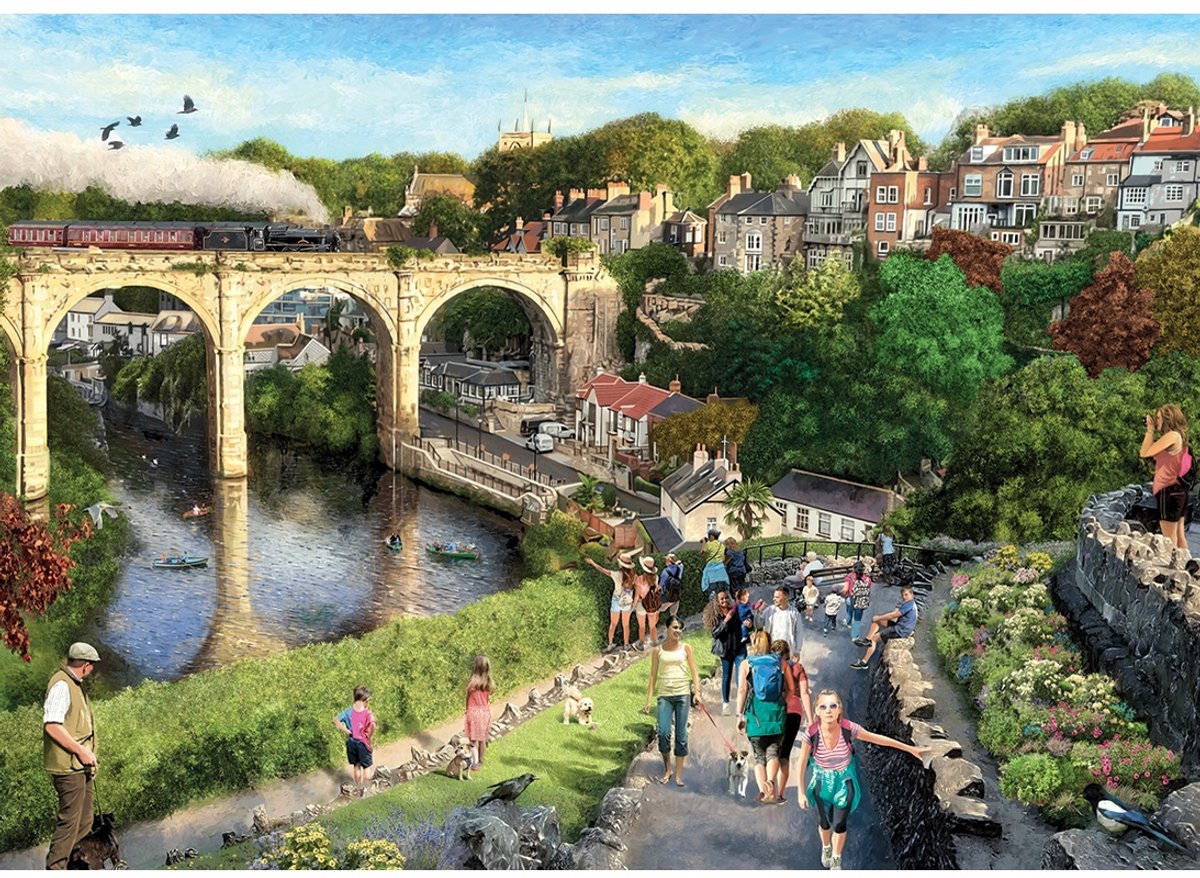 Gibsons - knaresborough (af czes pachela) - 1000 brikker 68×49cm (b×h) - puslespil for voksne