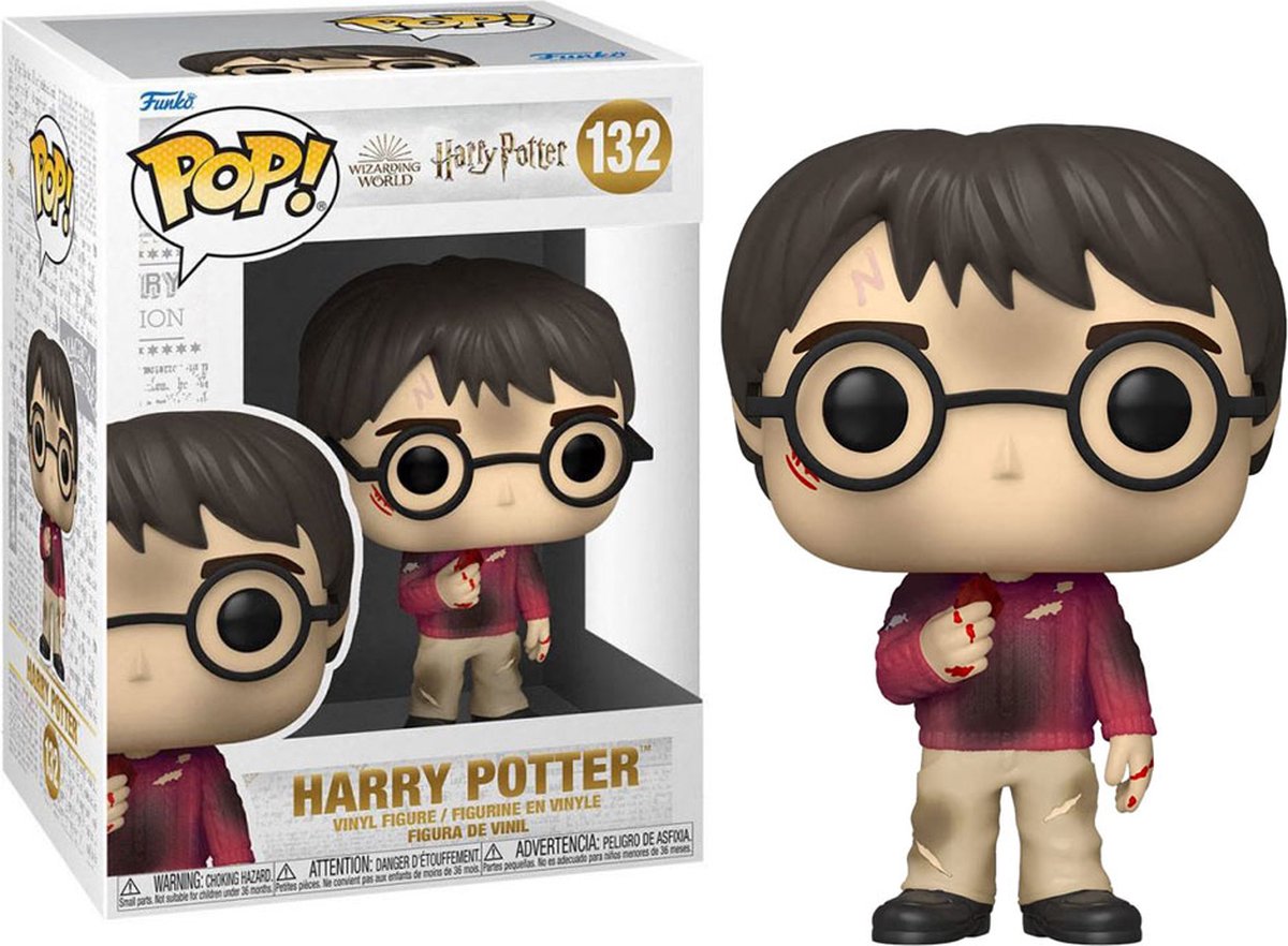 Funko harry potter samleobjekt figur pop! film harry med stenen 9 cm flerfarvede