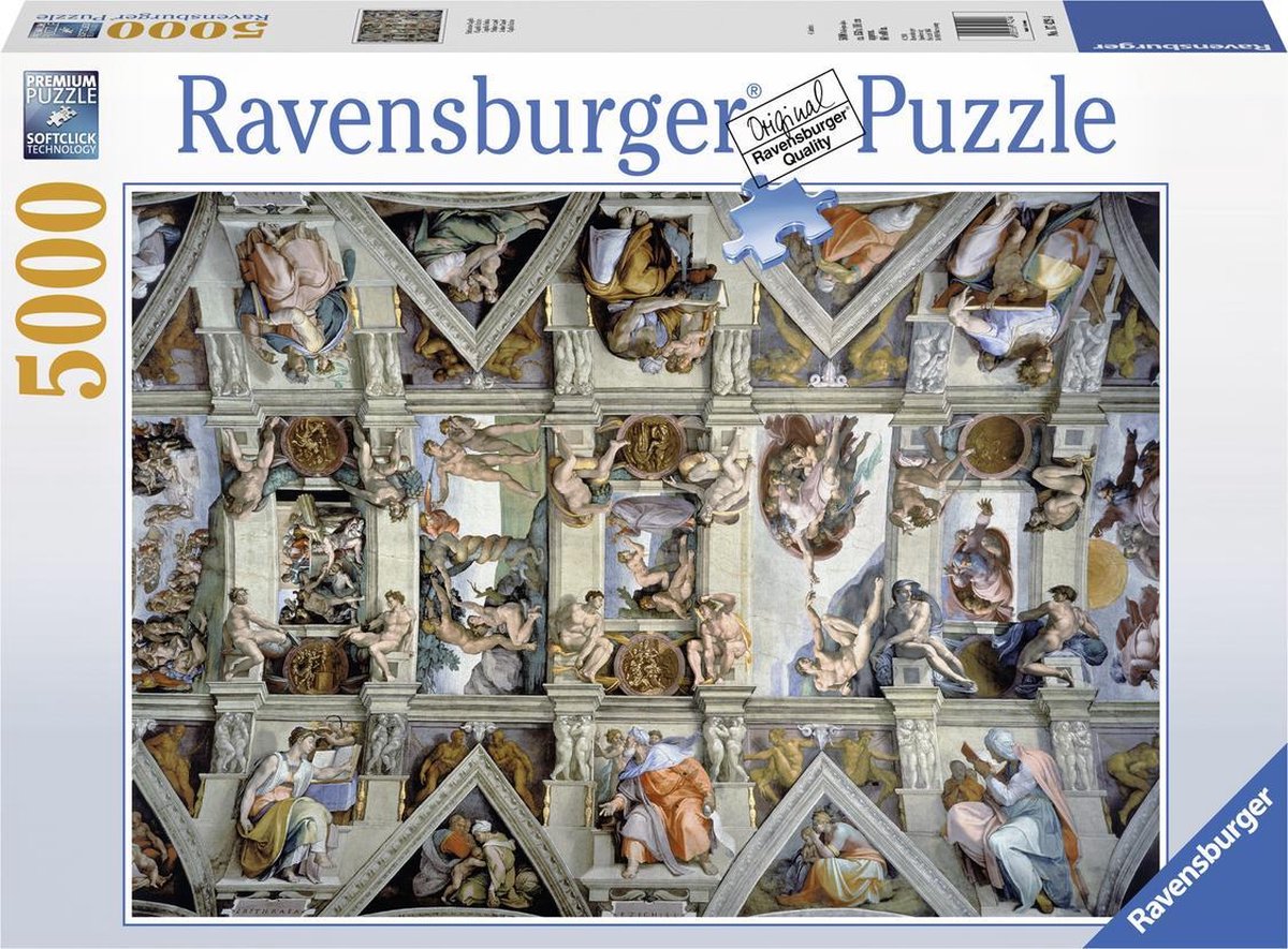 Ravensburger puslespil Det Sixtinske Kapel - puslespil - 5000 brikker