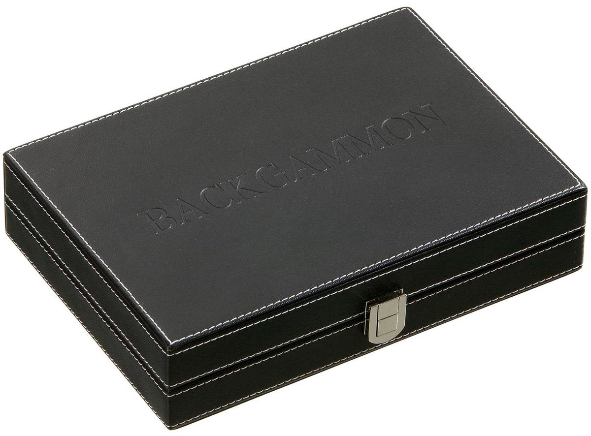 Philos backgammon etui tinos magnetisk (rød)