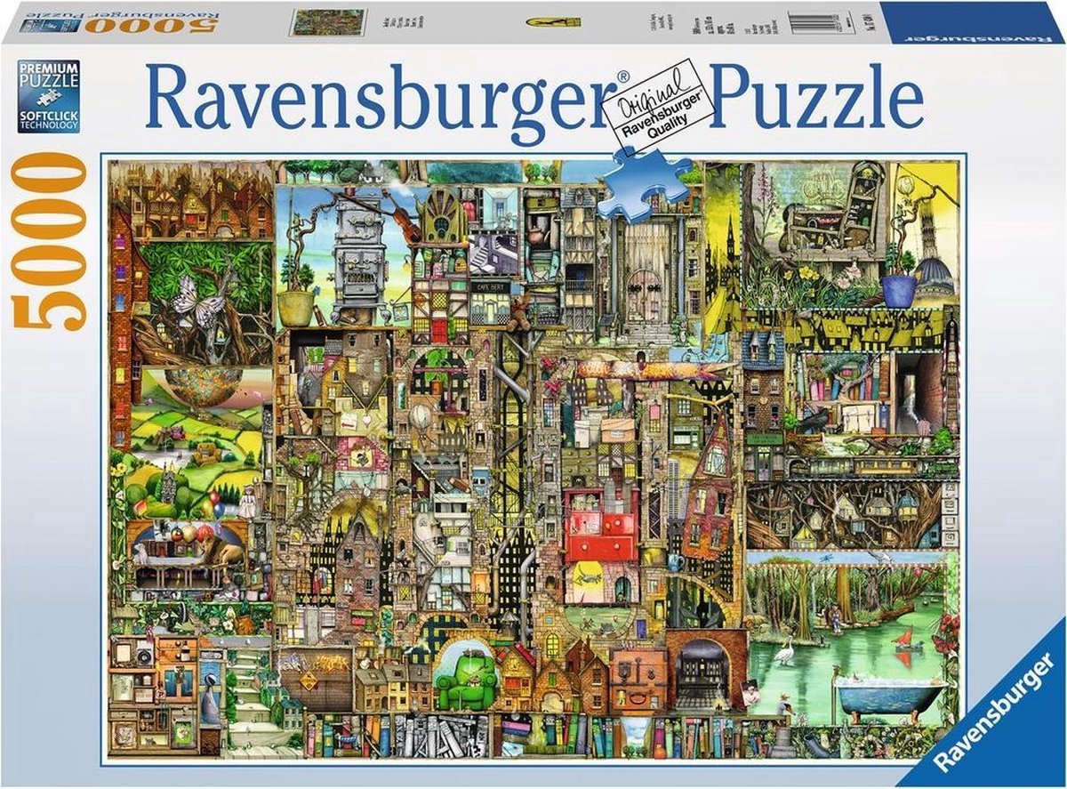 Ravensburger puslespil underlige by colin thompson (5000 dele)