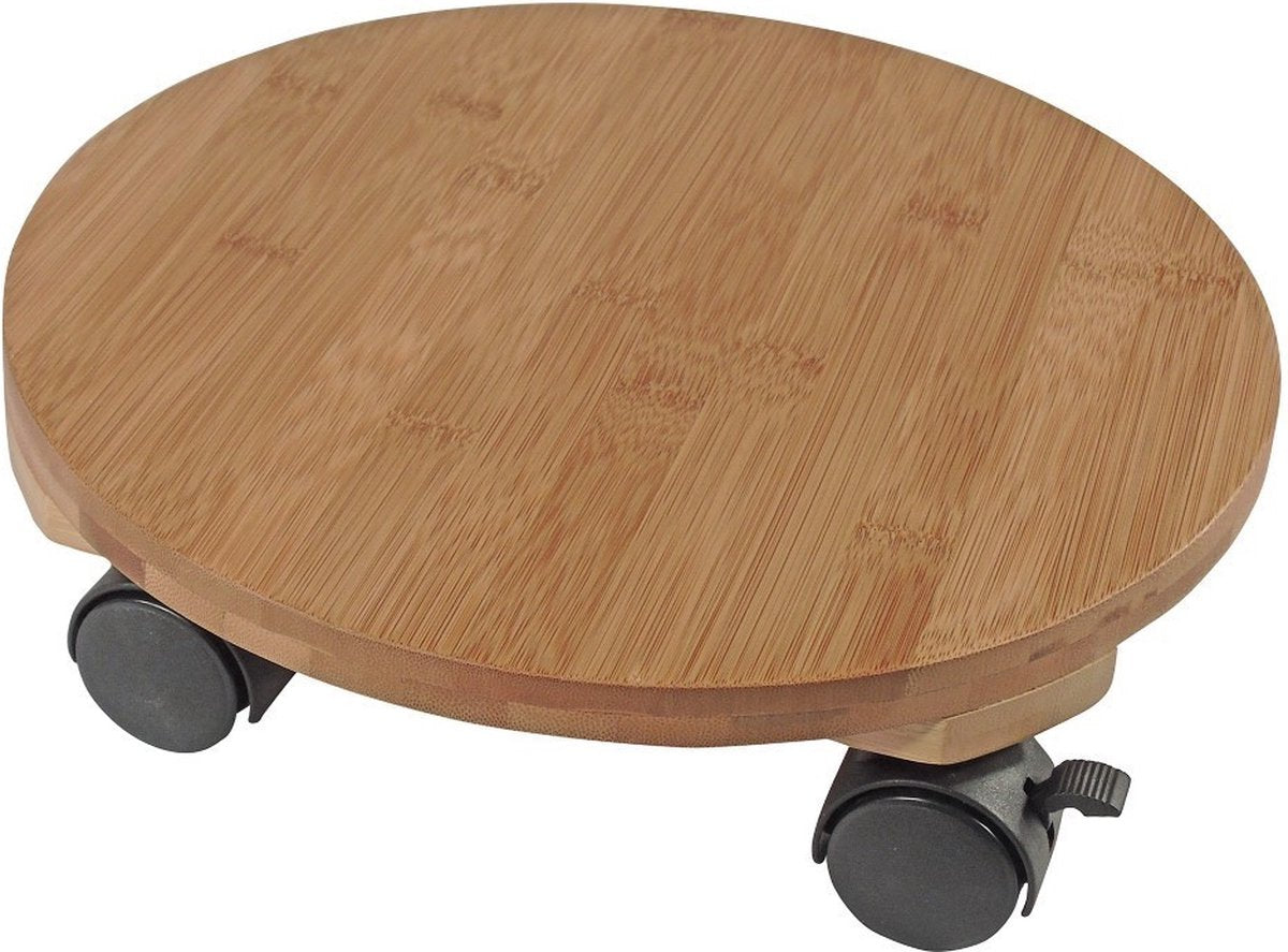 Nature - plantevogn med hjul - ø30cm - l - bambus komposit