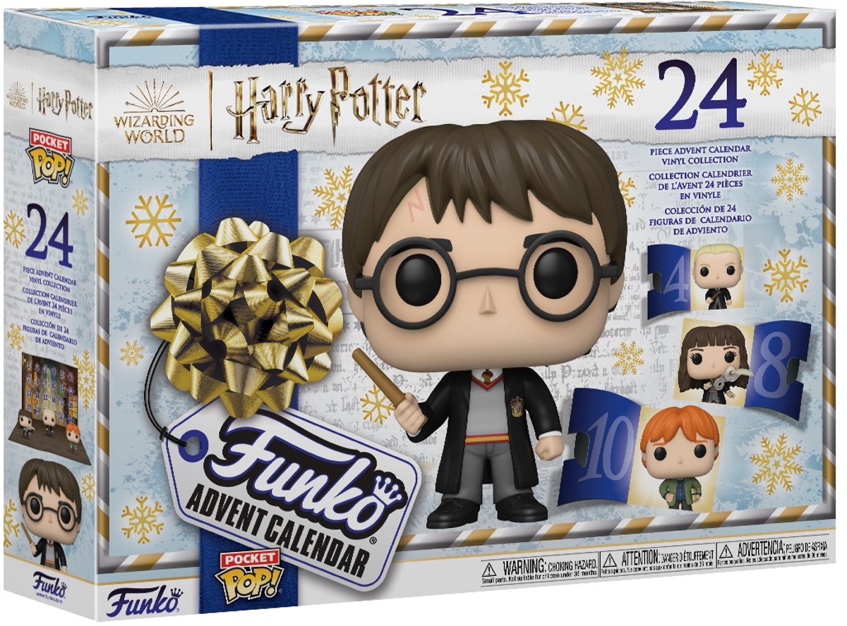 Funko harry potter - pocket pop! 2022 udgave adventskalender - flerfarvet