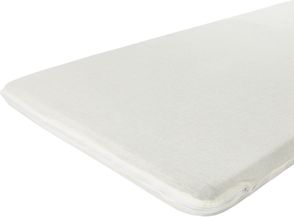 Meyco baby uni campingseng madrasbetræk - råhvid - 60x120cm