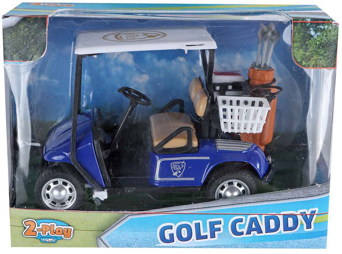 2-play golf caddie med golfkøller