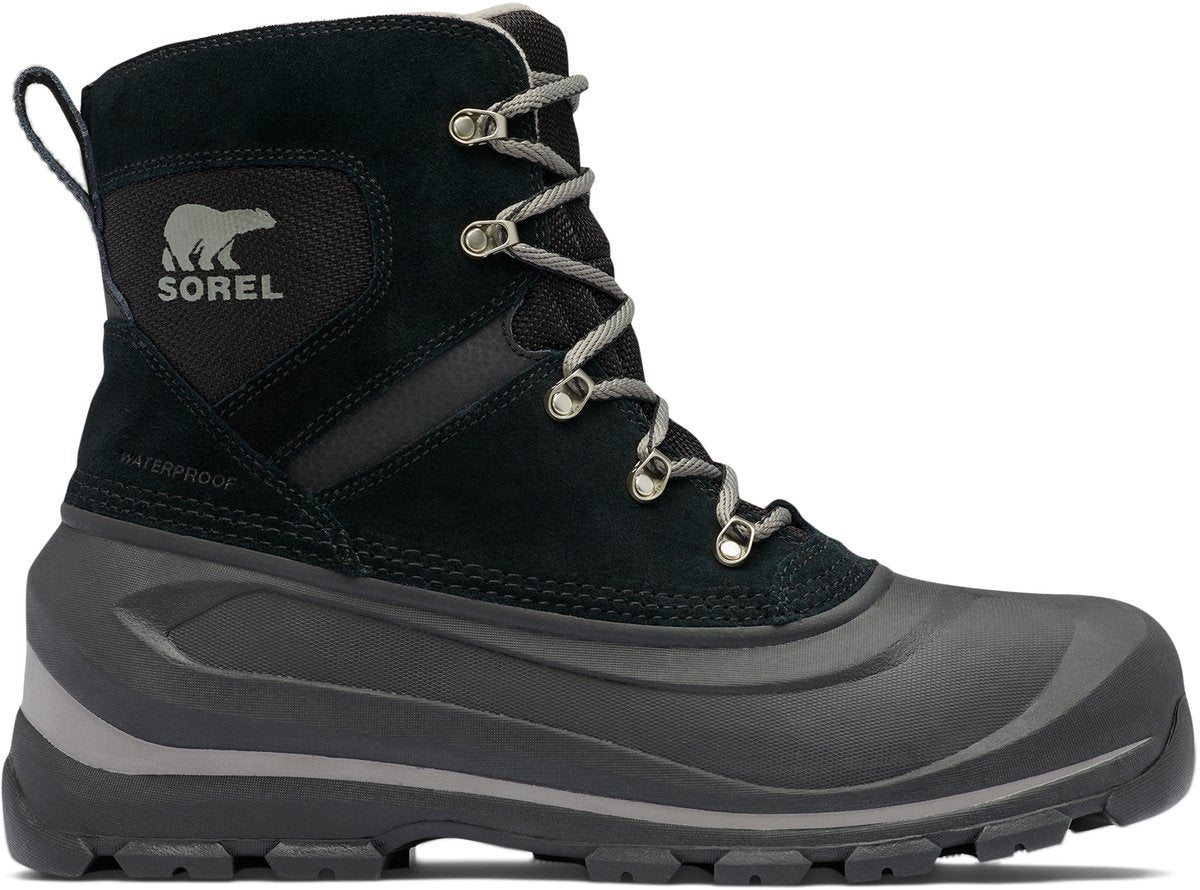 Sorel buxton™ blondestøvle wp snestøvler til mænd - sorte, quarry - størrelse 46