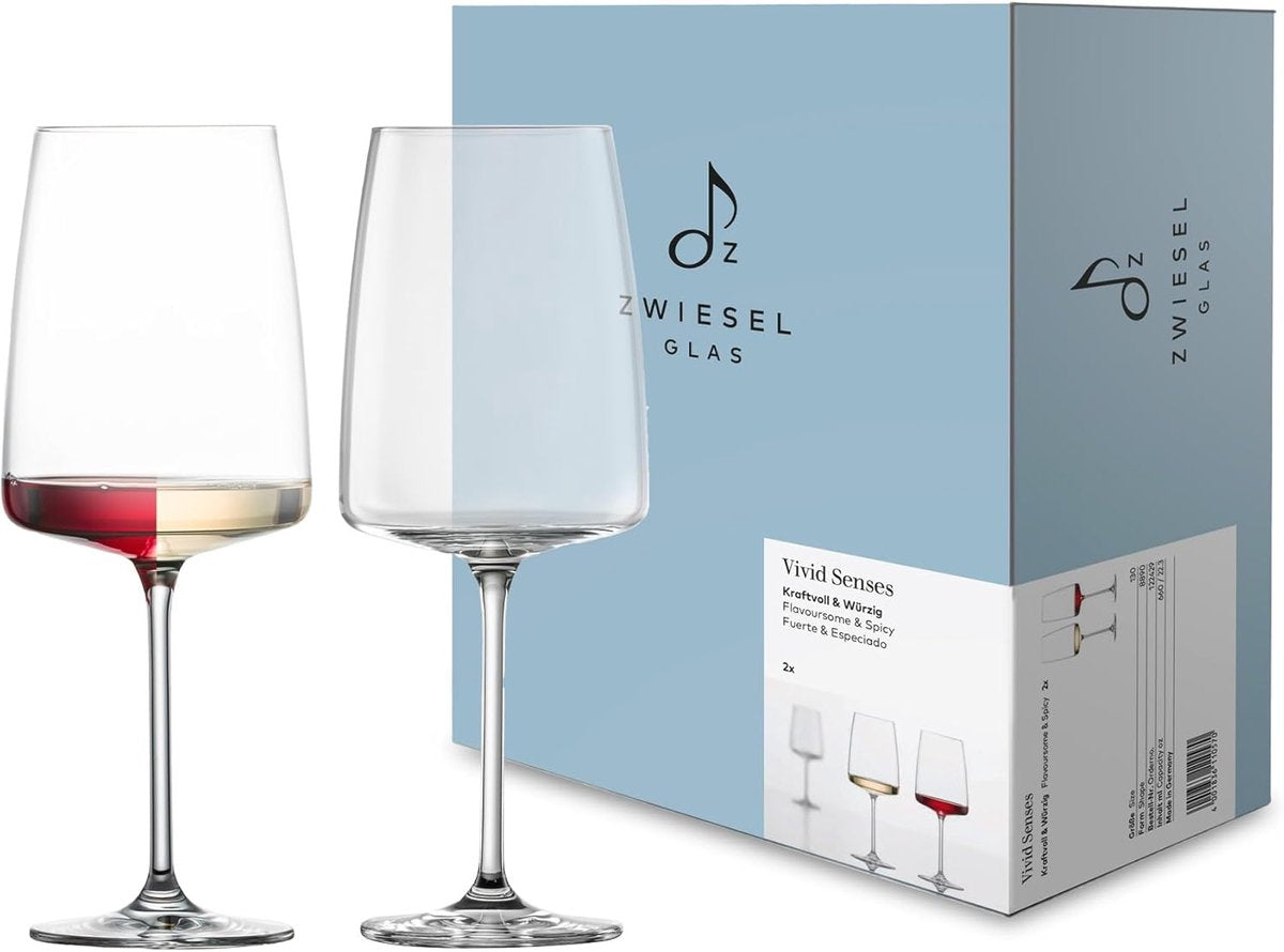 Zwiesel glas levende sanser vinglas smag krydret 130 - 0,66 ltr - sæt med 2