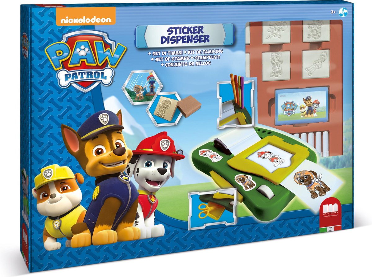 Multiprint Paw Patrol Sticker Machine Set