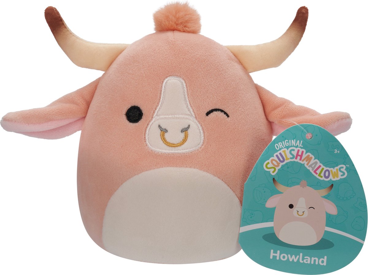 Squishmallows howland - fersken brahma bull 40cm plys