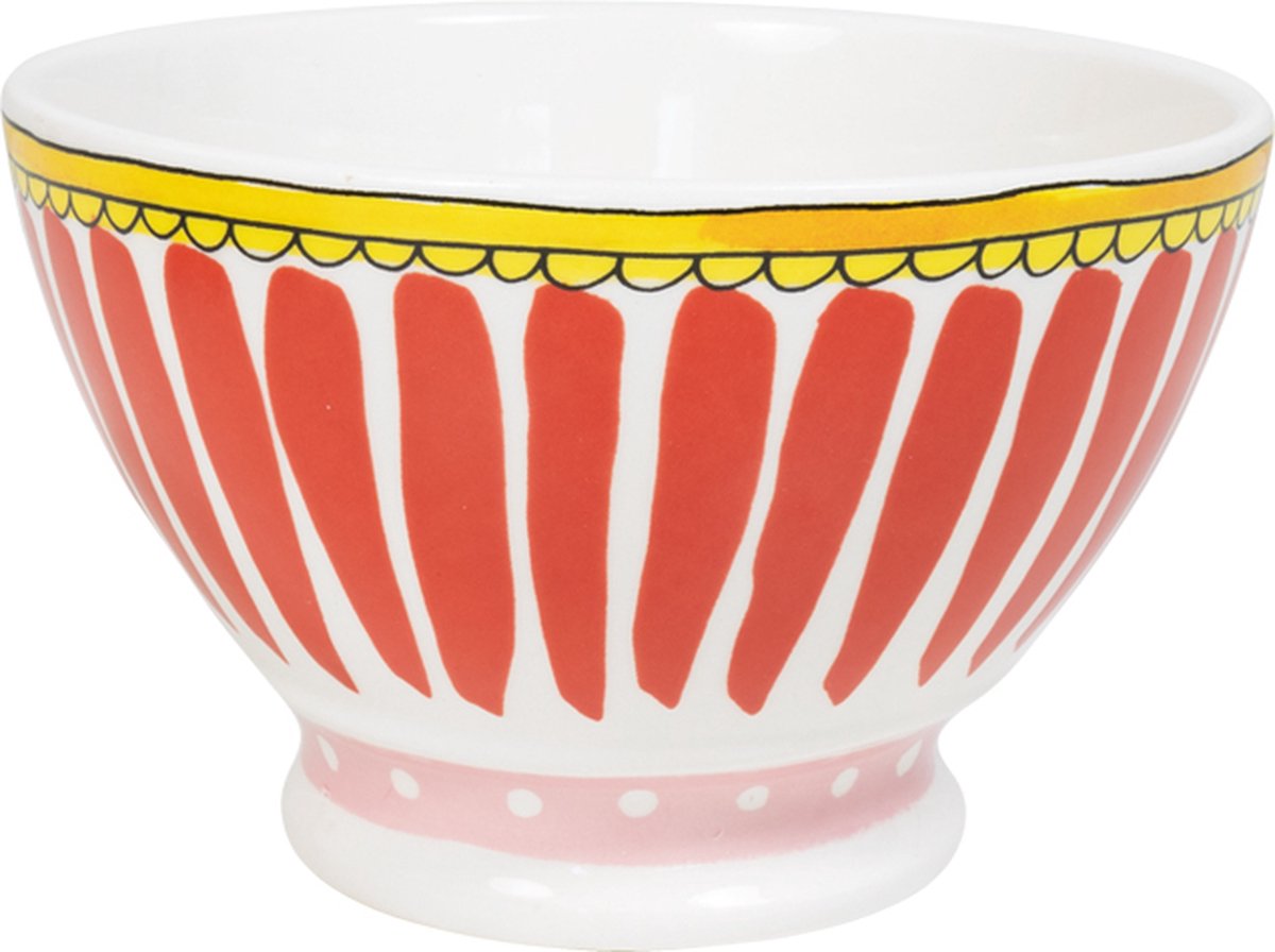 Blond amsterdam , even bijkletsen, vintage bowl roze 15cm