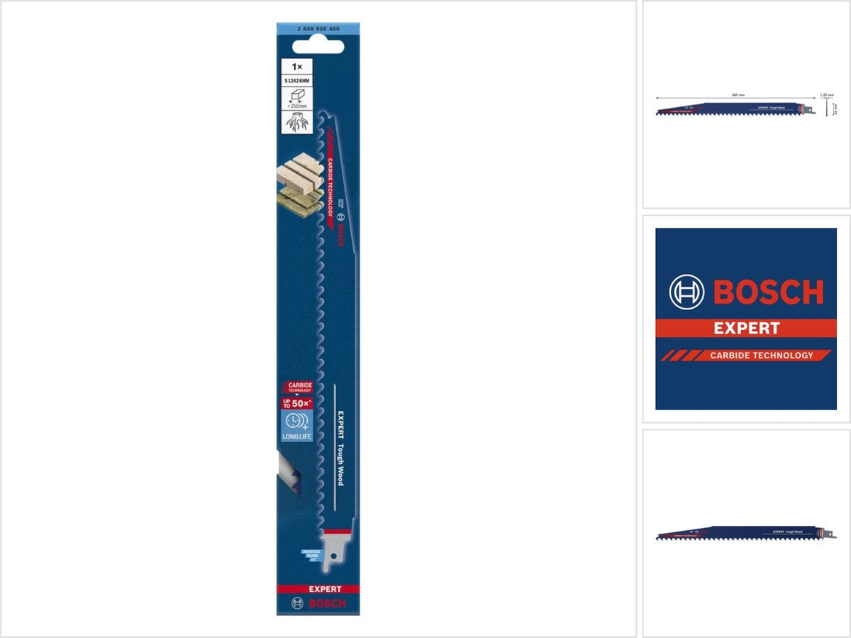 Bosch 2608900406 ekspert frem- og tilbagegående savklinge s1242khm hårdt træ