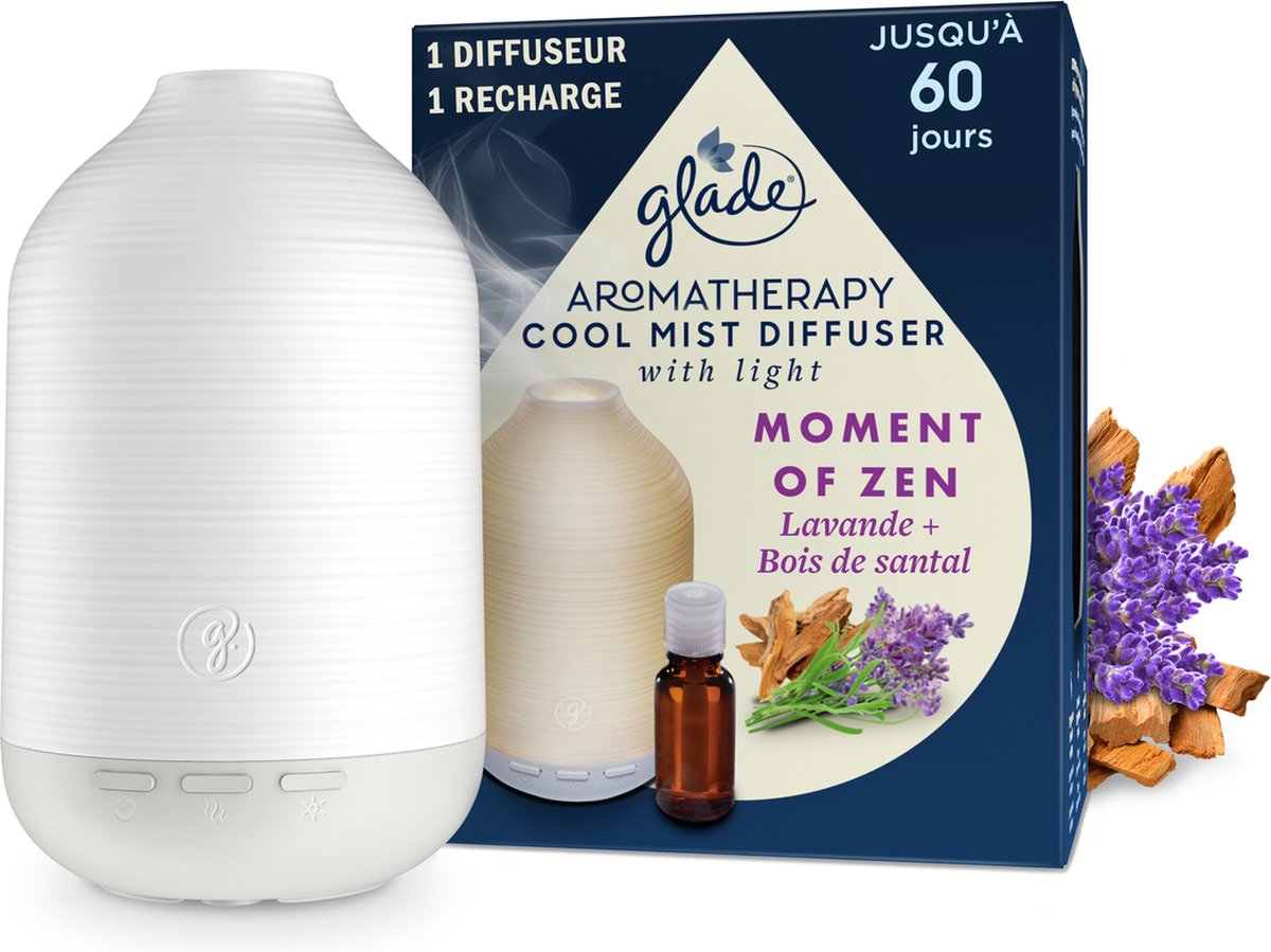 Glade aromaterapi cool mist diffuser holder moment of zen
