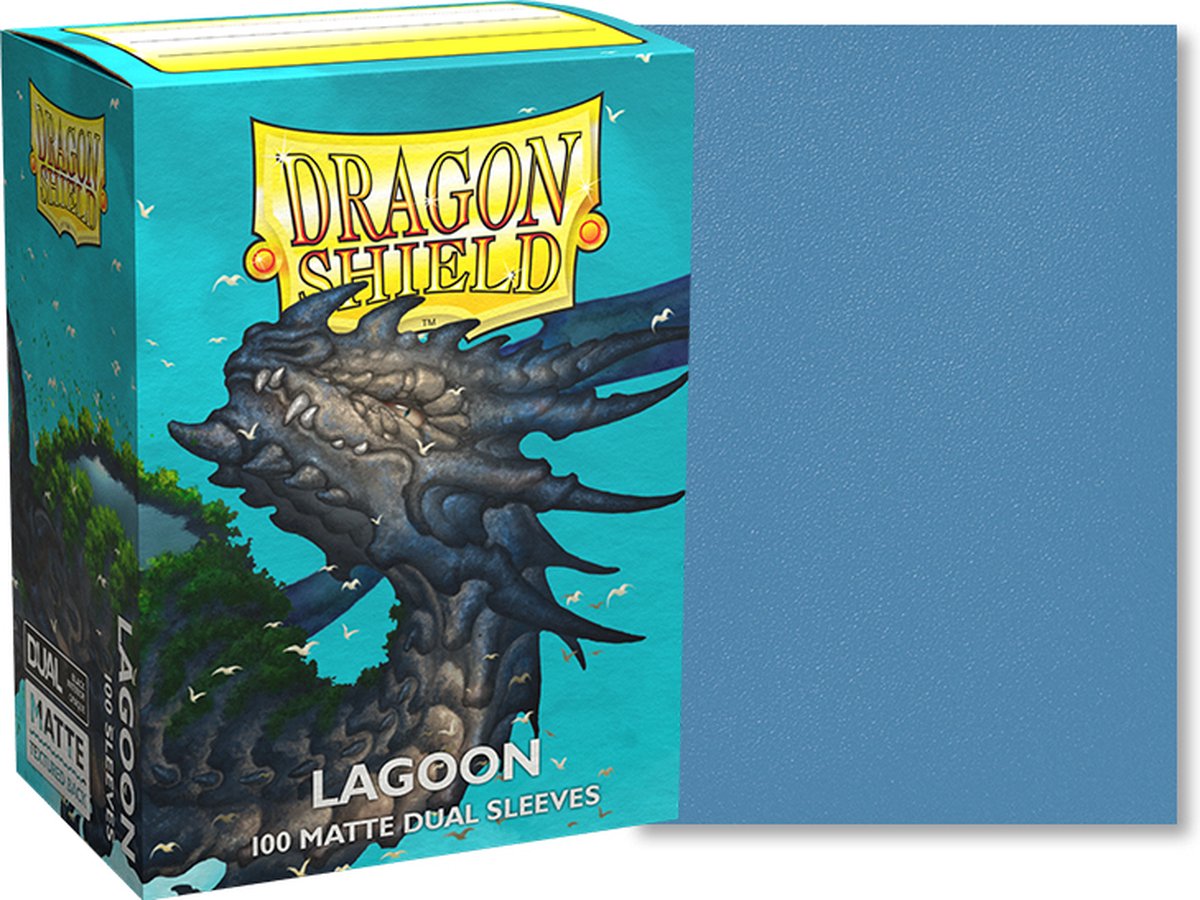 Dragonshield drageskjold – matte dobbeltærmer lagune 100x