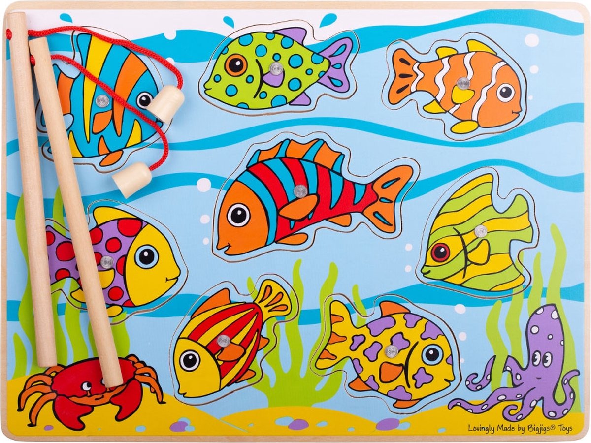 Bigjigs tropiske magnetiske fiskespil.