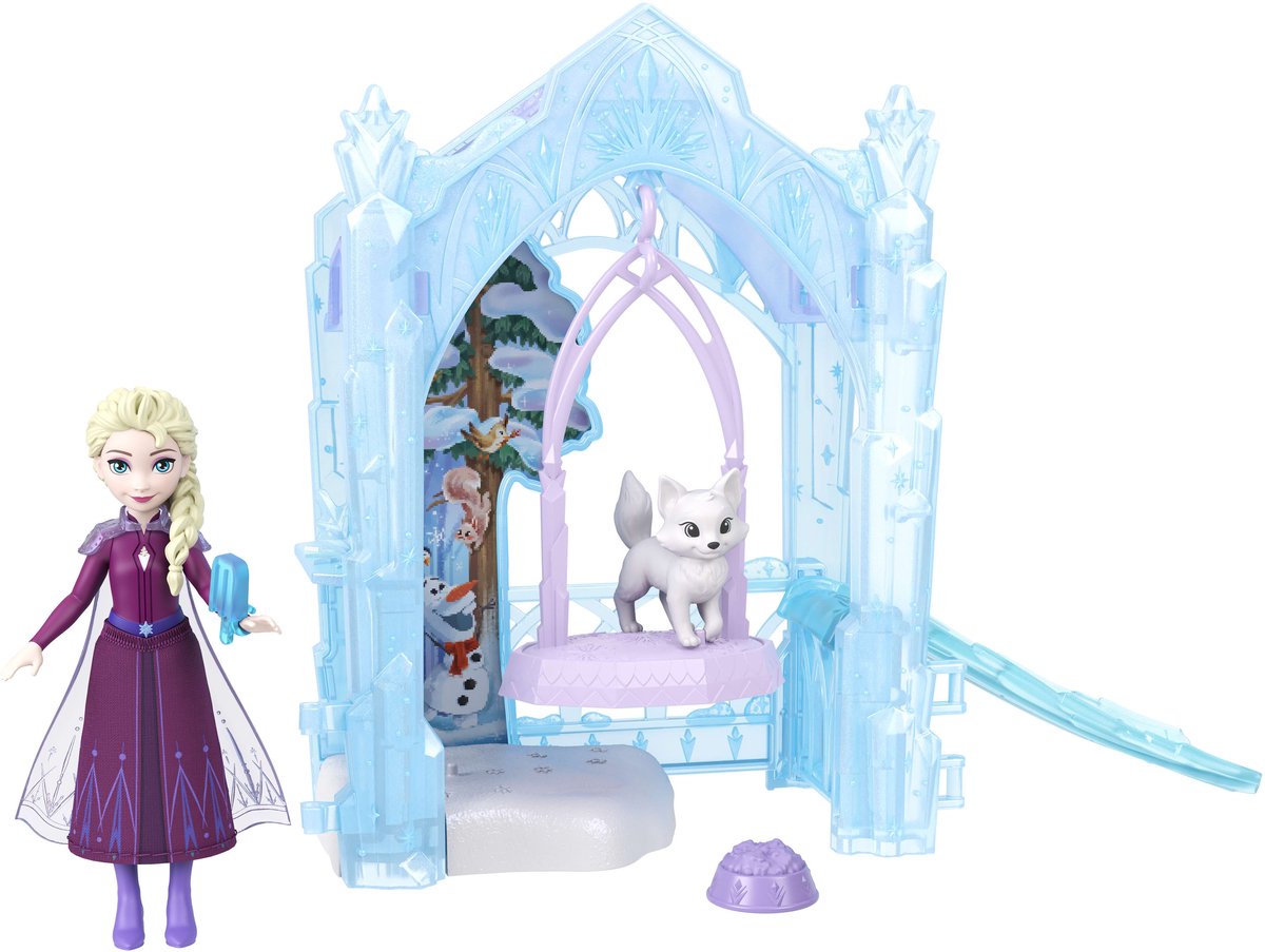 Mattel disney frosset elsas iskolde dyreinternat - dukkelegesæt