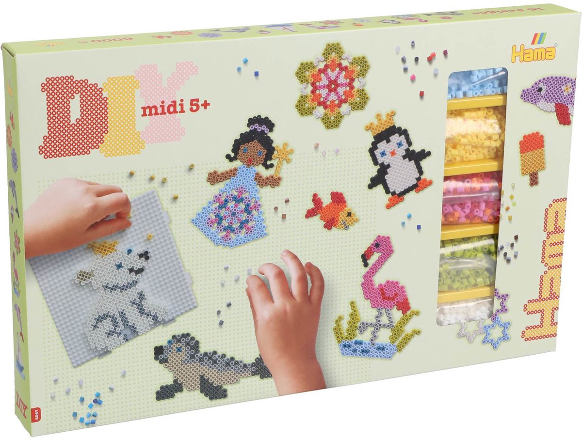 Hama strygeperler midi mega gaveæske 6000 stk