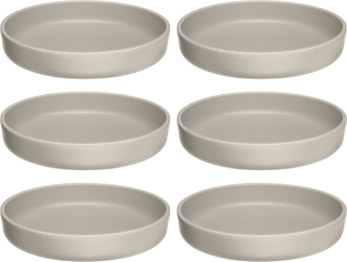 Leonardo roma tallerken dyb 20 cm beige - sæt 6
