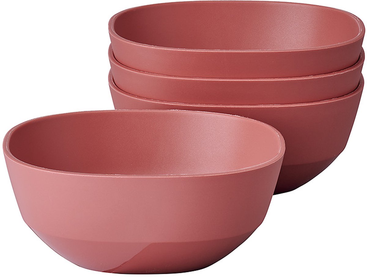 Mepal serveerschaal silueta - 4x 250 ml - saladeschaal - vivid mauve