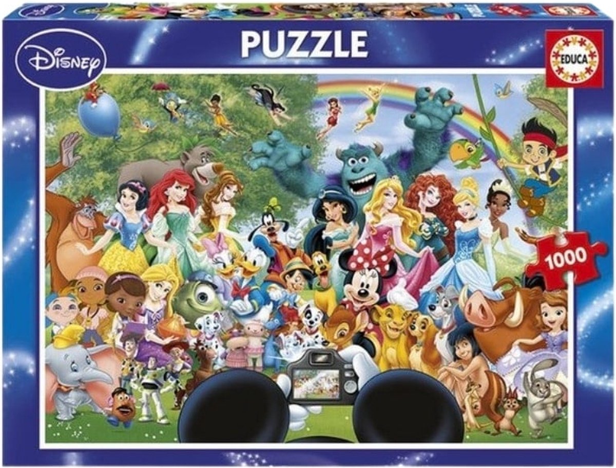 Educa - puslespil - Disneys vidunderlige verden - 1000 brikker - puslespil