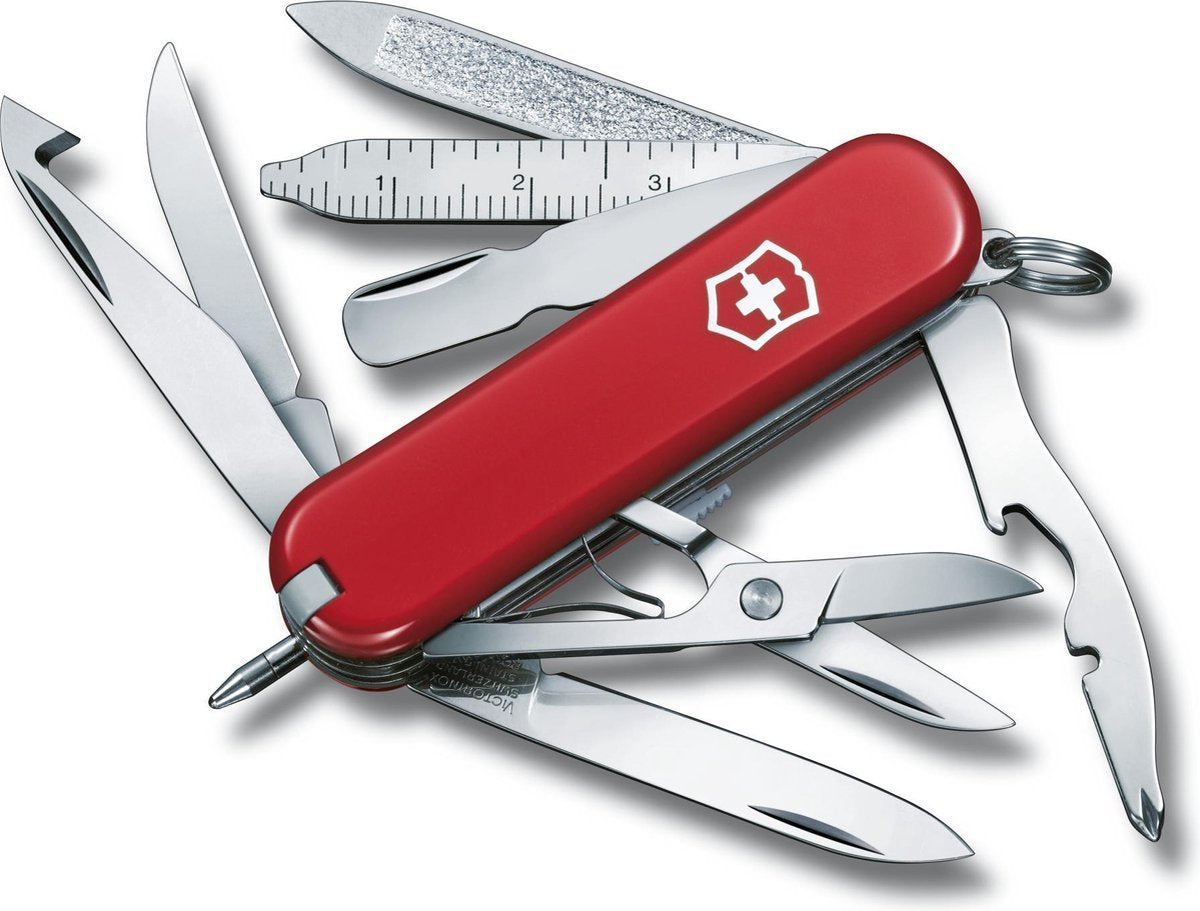 Victorinox mini-champ lommekniv - 16 funktioner - rød