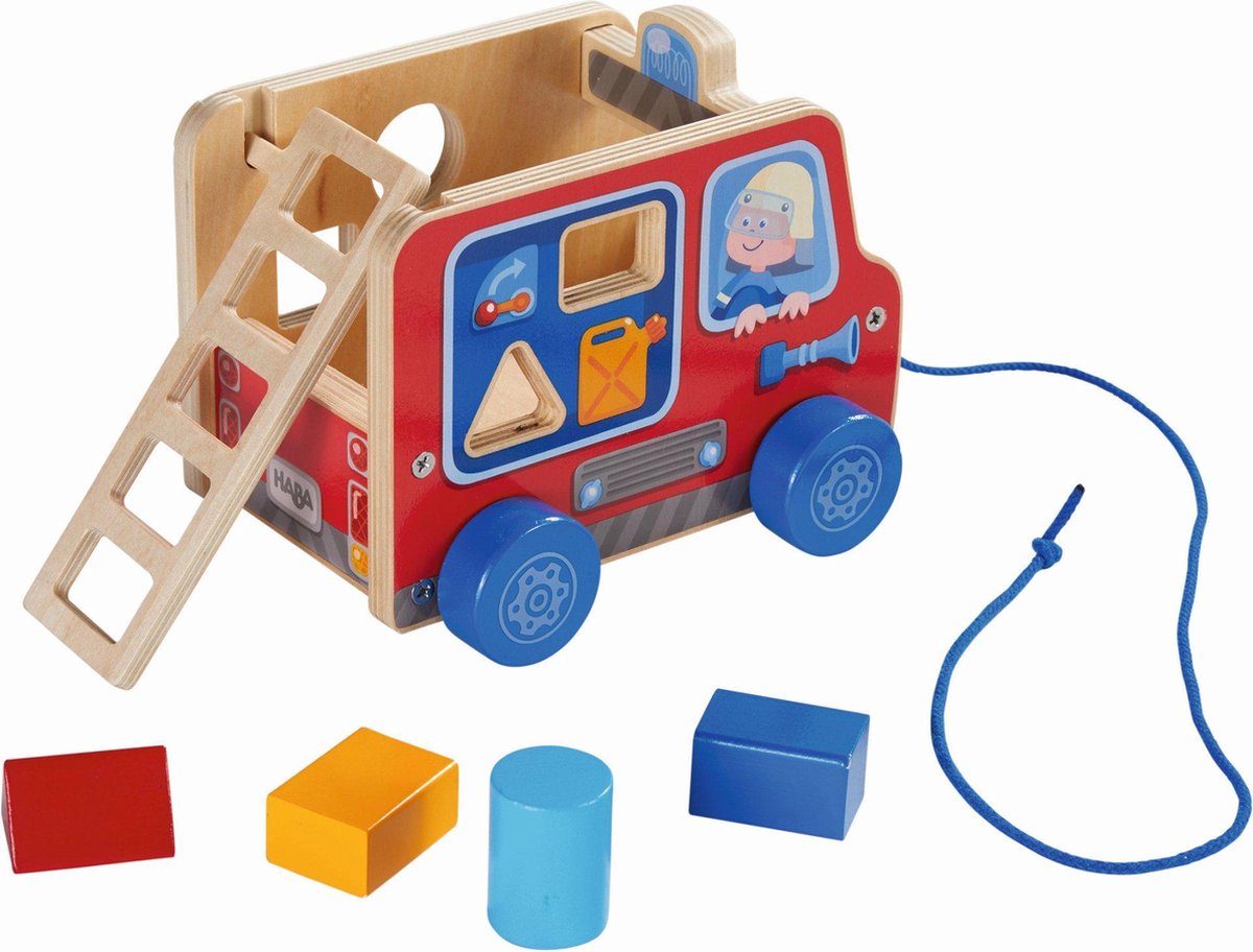 Haba pull-along brandbil figur