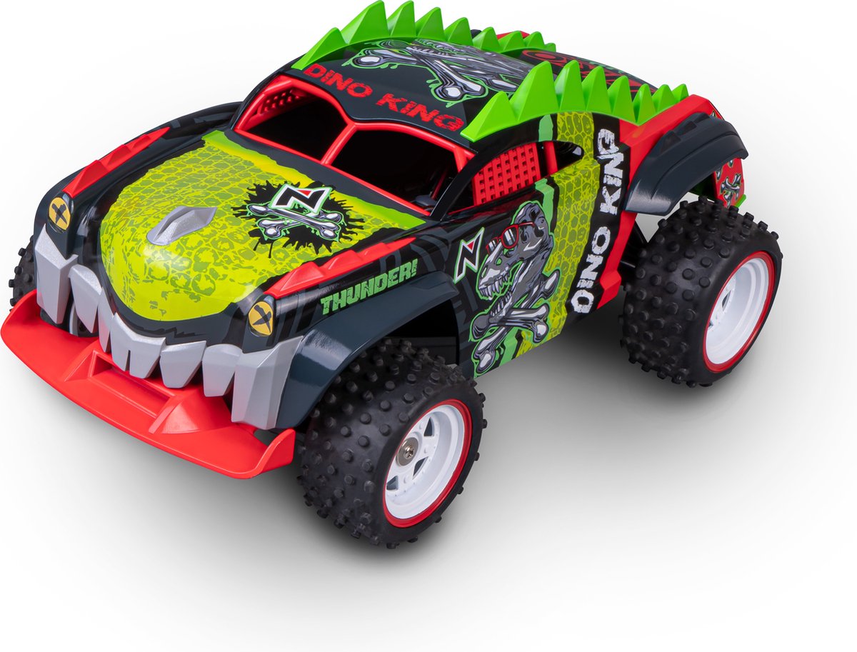 Nikko rc bil dino lastbil - kontrollerbar bil til indendørs og udendørs - 4WD terrængående amfibisk køretøj - inklusive USB batteri + oplader - 14 km t - fra 6 år