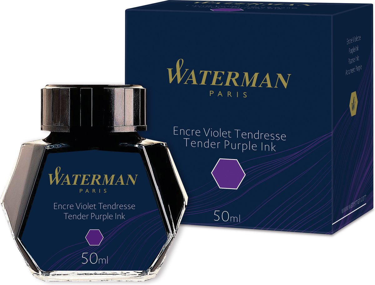 Waterman fyldepen blæk | lilla | 50 ml flaske
