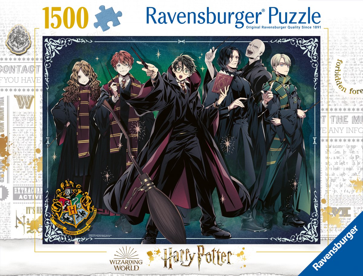 Ravensburger puslespil harry potter - puslespil - 1500 brikker
