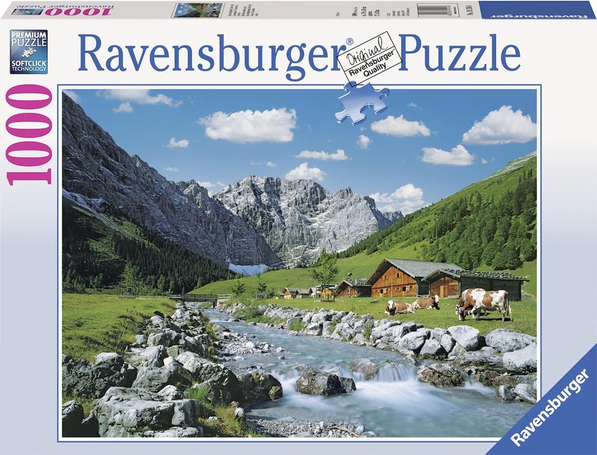 Ravensburger puslespil Karwendel Mountains, Østrig - puslespil - 1000 brikker