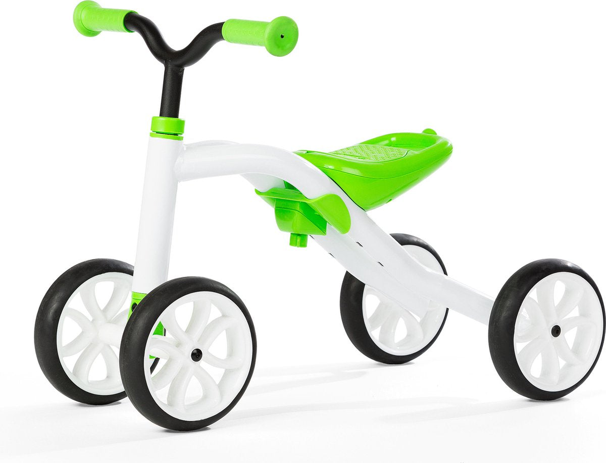 Chillafish quadie, børnekøretøj, balancecykel, 4 hjulet, grøn