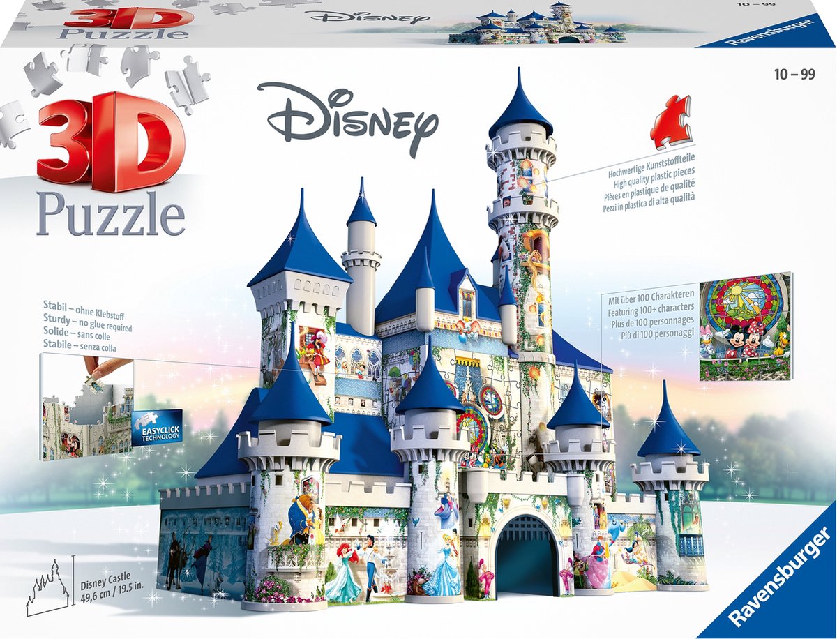 Ravensburger Disney slot - 3D puslespil bygning - 216 brikker