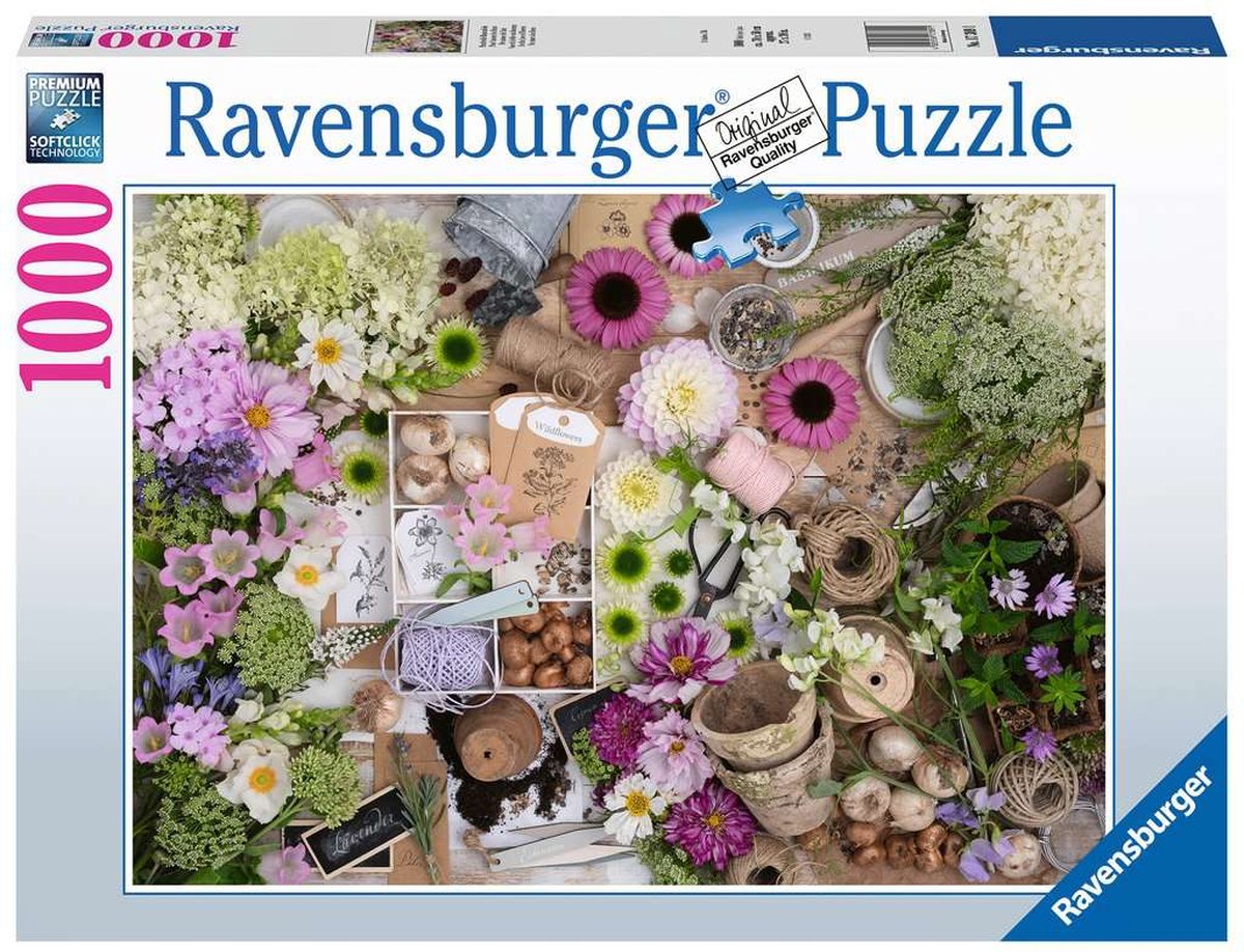 Ravensburger puslespil for kærligheden til blomster - puslespil - 1000 brikker