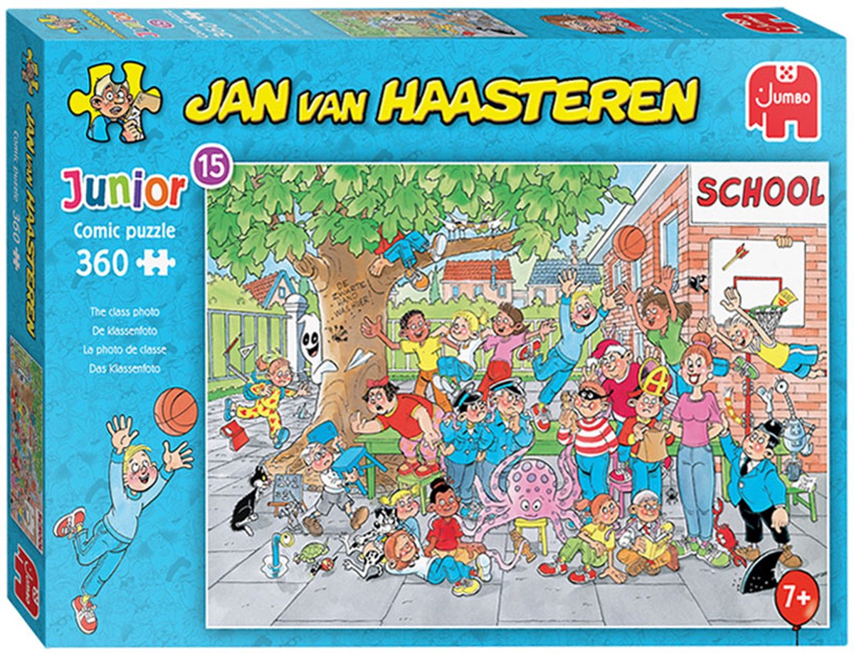 Jan van Haasteren - junior 15 - klassebilledet - 360 brikker puslespil