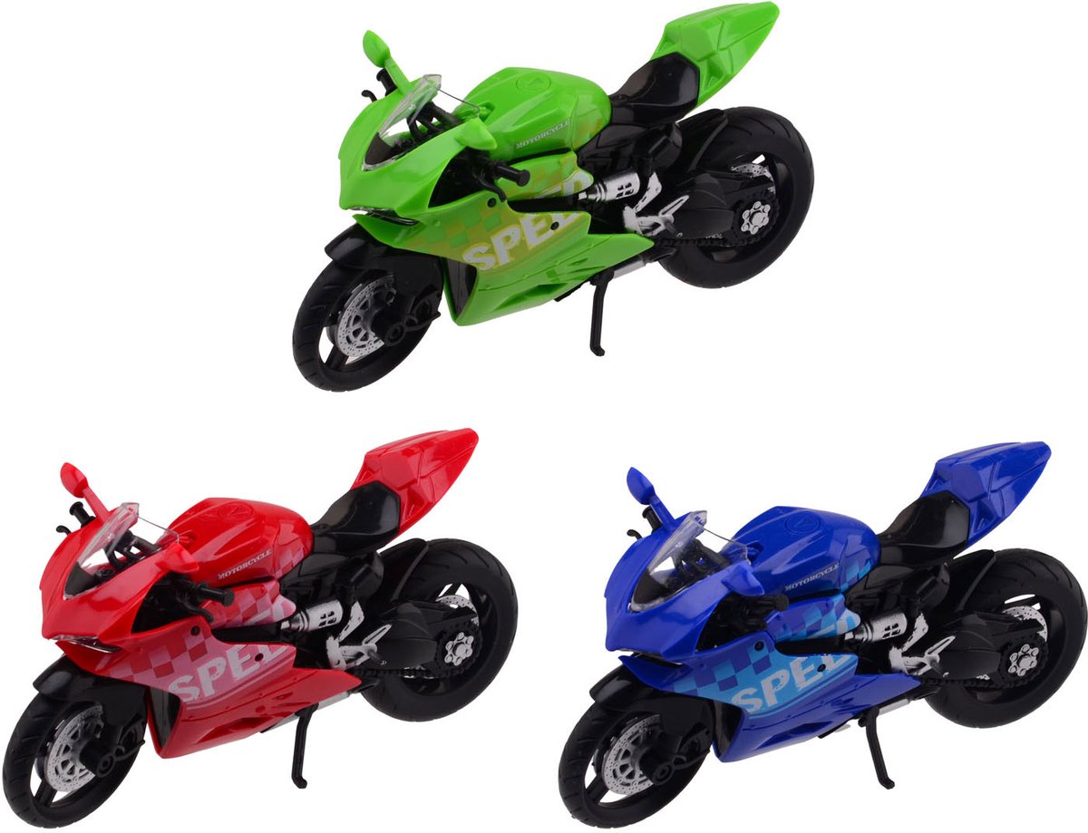 Umærket sans marque racermotorcykel i æske 26137
