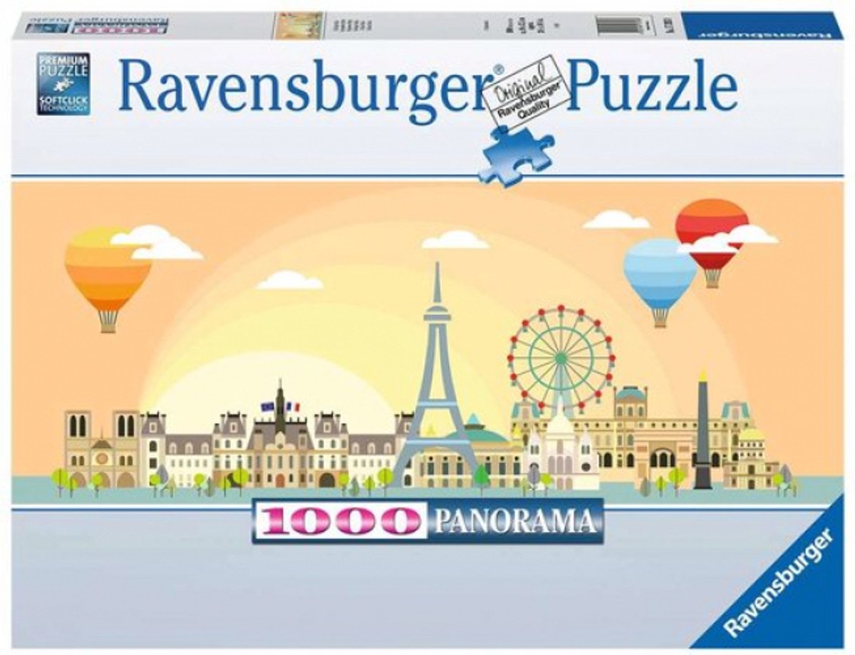 Ravensburger puslespil om dagen i Paris - puslespil - 1000 brikker