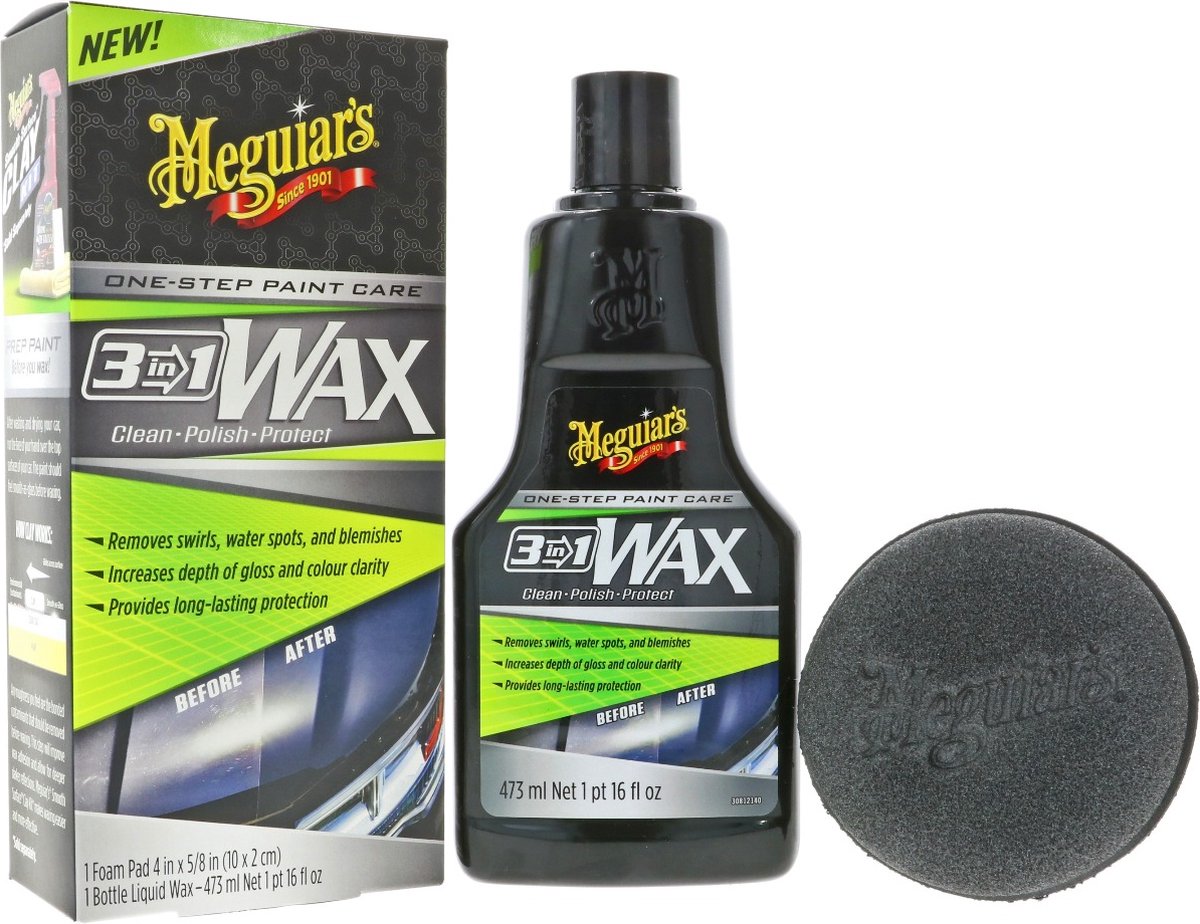 Meguiar's 3-i-1 voks - bilvoks - 473 ml