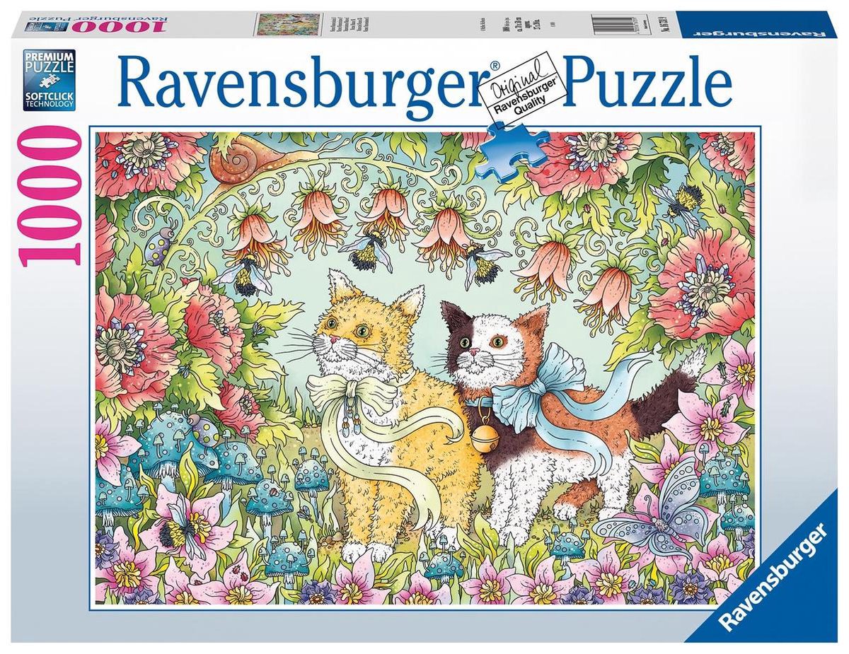 Ravensburger puslespil kat venskab 1000 brikker