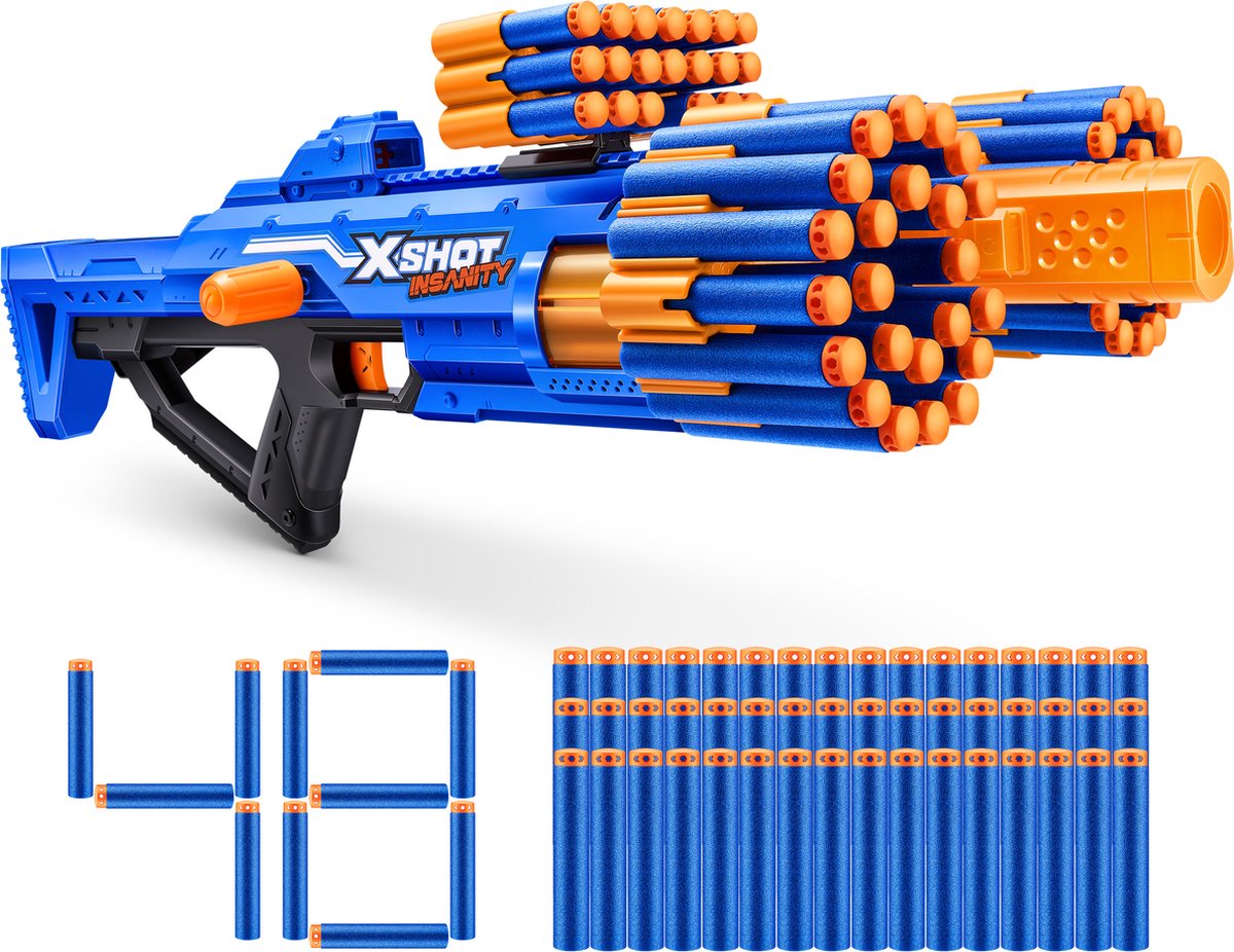 Xshot zuru - - sindssyge berzerko - legetøjsblaster - med 48 pile