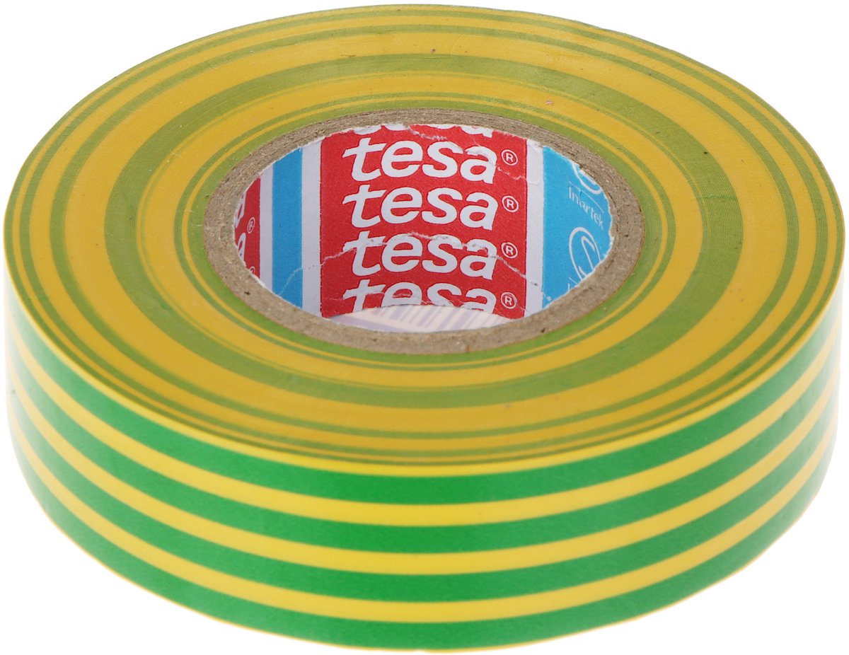 Tesa flex - isoleringstape - 20x19 mm - grå - PVC