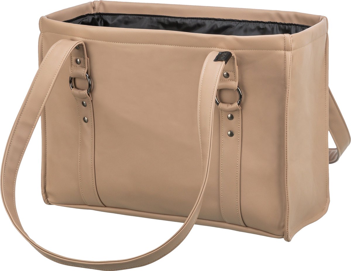 Trixie - hundetaske city style - kunstlæder - cappuccino - 40x20x30 cm