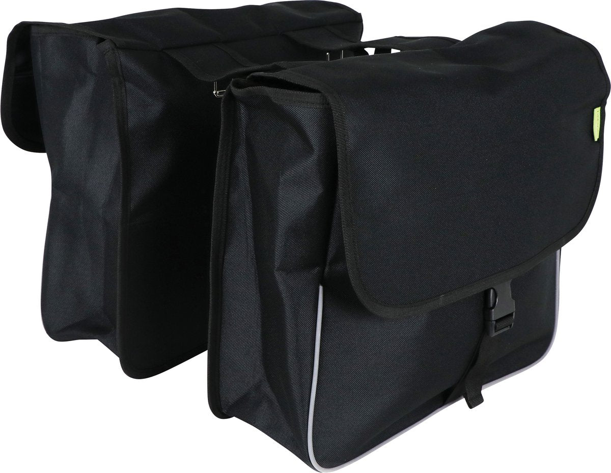 Dresco Basic Shopper Double Bicycle Bag 32 liter Nylon Black