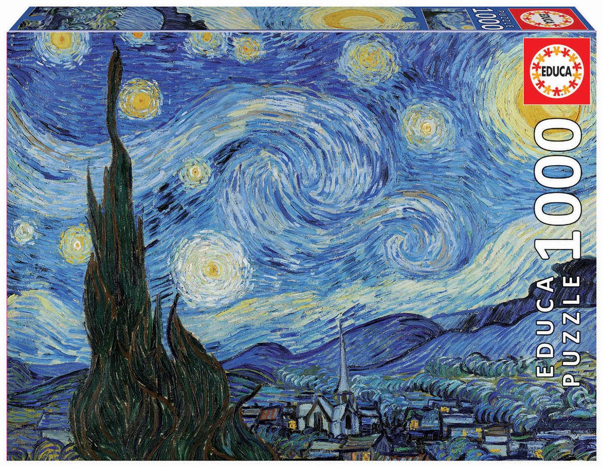 Educa - puslespil - 1000 brikker - vincent van gogh - stjerneklar nat